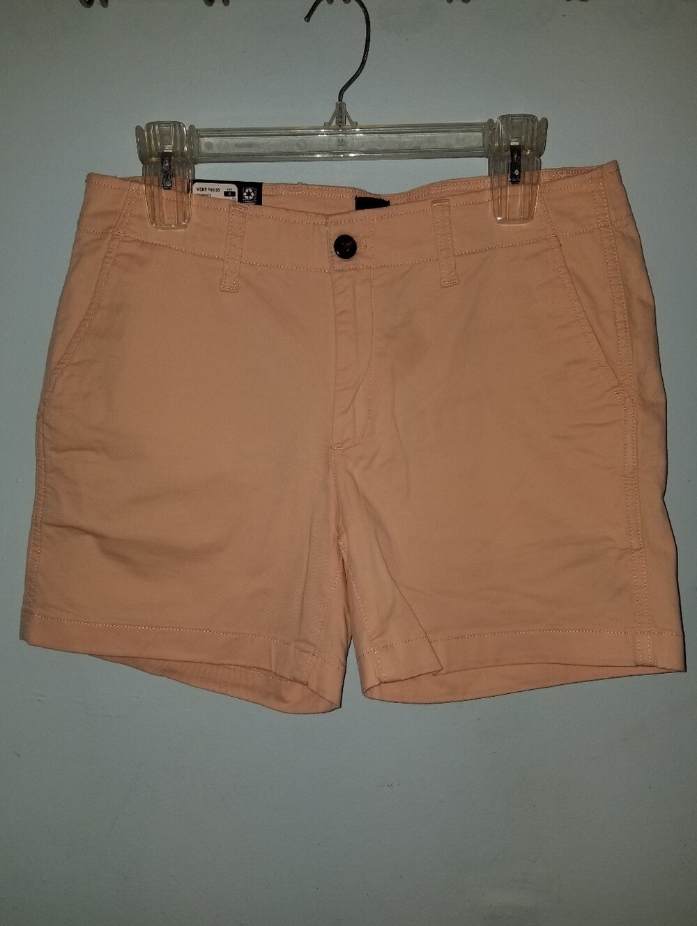 GAP Peachy Pink Flat Front Shorts Size  8